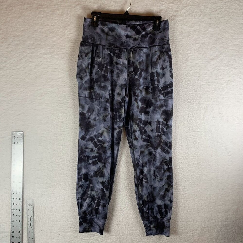Athleta Salutation Jogger Pants‎ Women's Medium Tie Dye Printed Pockets 9772